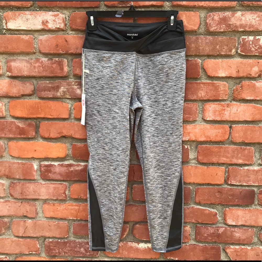 Manduka Wrap Band Legging Stone Melange NWT